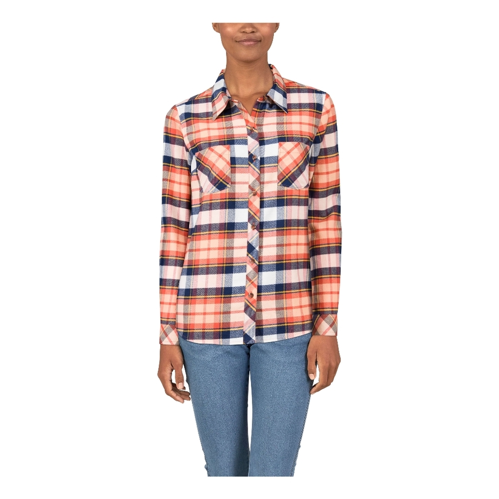 Natural Reflections Long-Sleeve Brushed Flannel Shirt NWOT